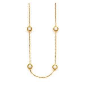 Julie Vos Loire Pearl Station Necklace
